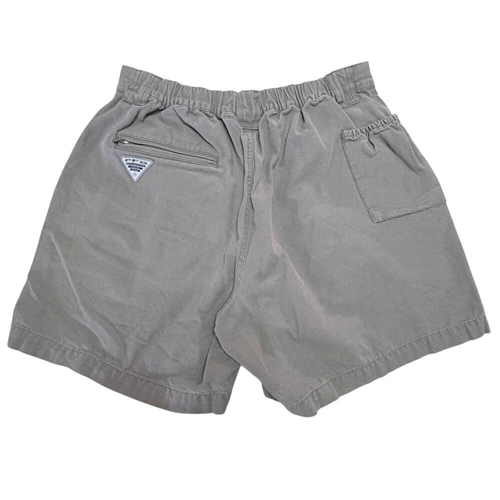 Columbia Khaki Canvas Cargo Shorts with D ring size Medium - Picture 8 of 9